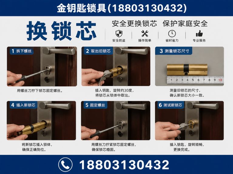 张家口市塞北管理区金钥匙锁具展示图